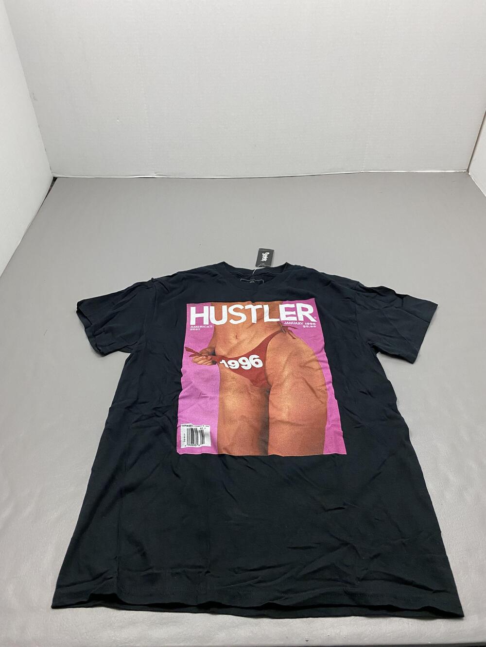 Reason Shirt Mens M Black Hustler 1996 Cover Pin-Up Graphic Tee Tagless Cotton